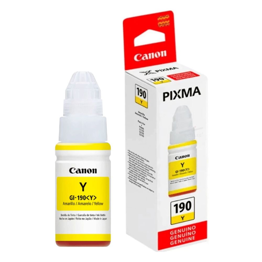 Botella de Tinta CANON GI 190 Color Amarillo