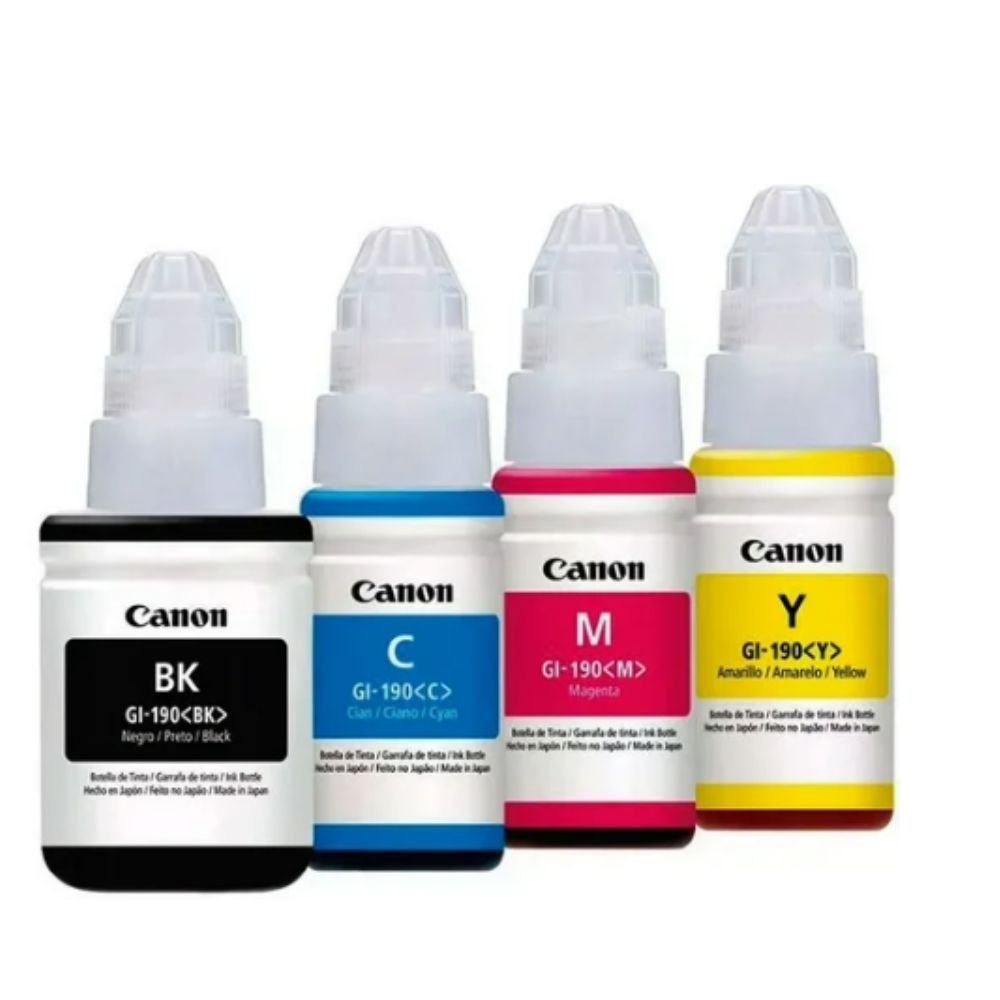 KIT PACK Botellas de Tinta 190 Color N, C, M, A - Imagen 2