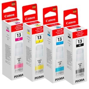 KIT PACK Botellas de Tinta GI-13 Color N, C, M, A
