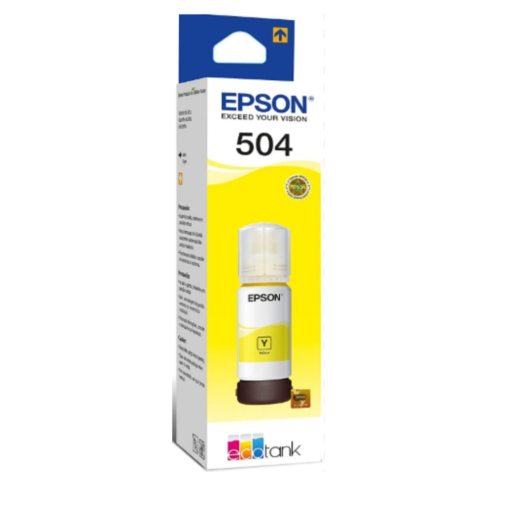 Botella de Tinta EPSON 504 Color Amarillo - Imagen 2