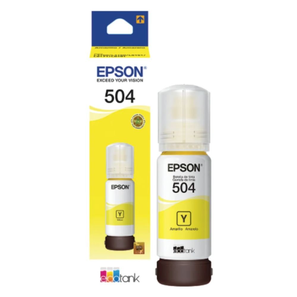 Botella de Tinta EPSON 504 Color Amarillo