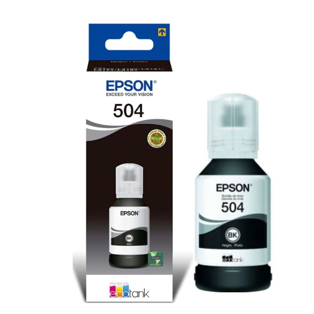 Botella de Tinta EPSON 504 Color Negro
