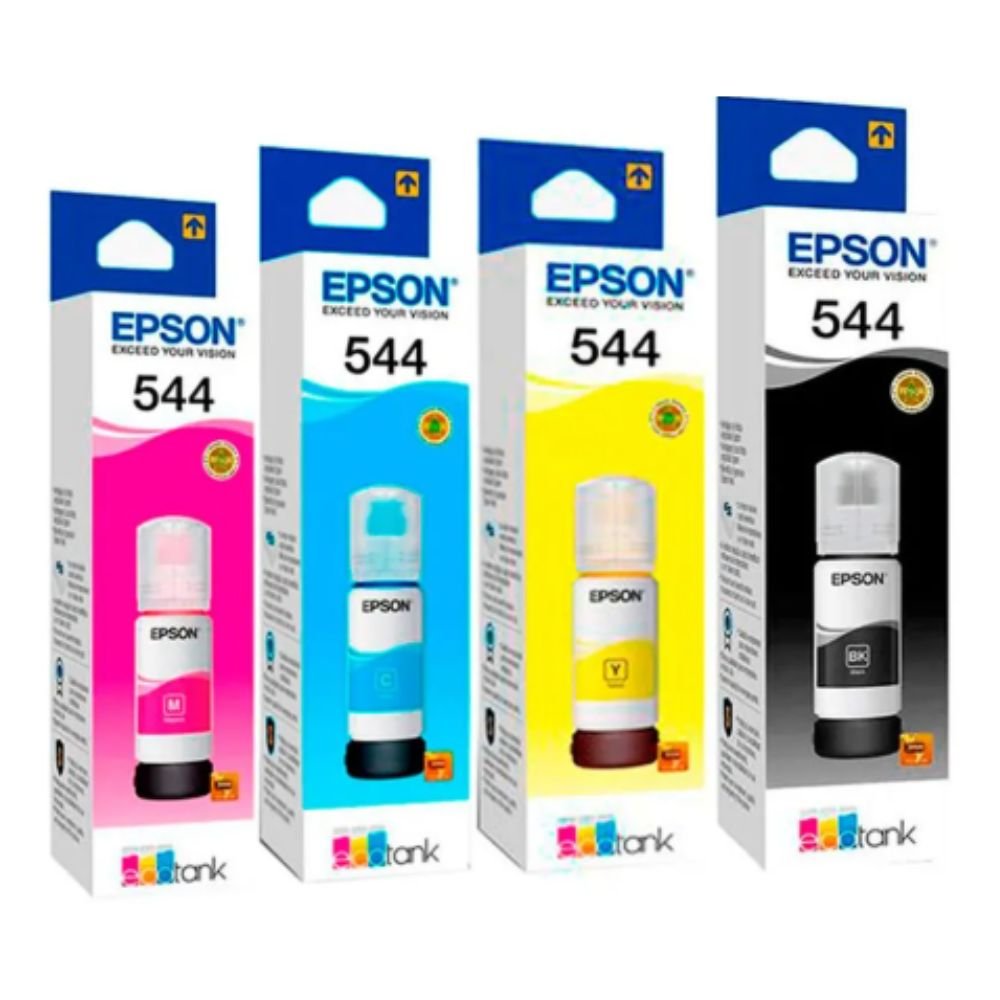 KIT PACK Botellas de Tinta 544 Color N, C, M, A - Imagen 3