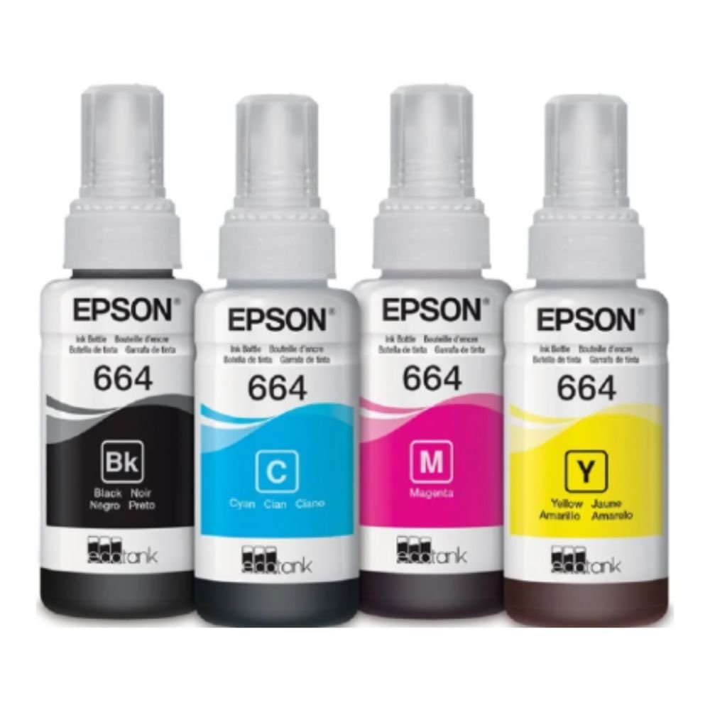 KIT PACK Botellas de Tinta 664 Color N, C, M, A - Imagen 3